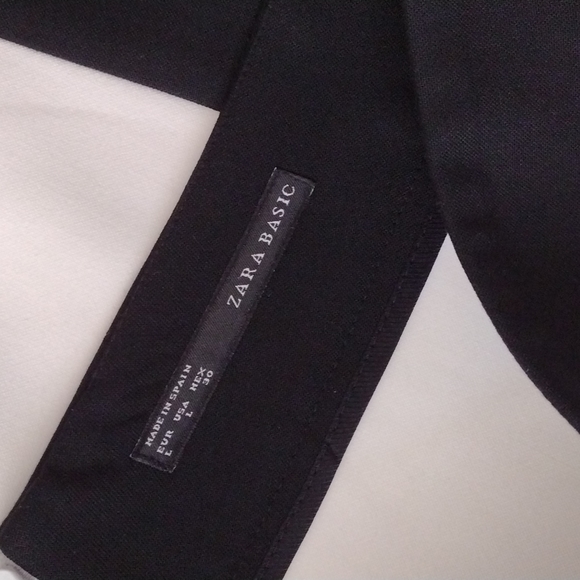 Zara Basic Skirt Black White Color Block - Picture 6 of 6